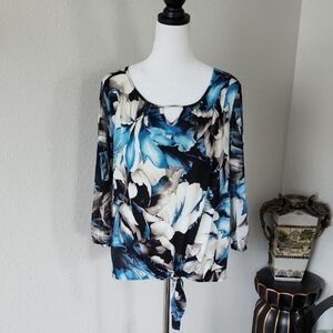 Style & Co Floral Print Top